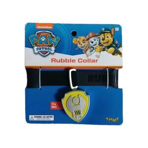 Paw Patrol Light Up RUBBLE Collar Spirit Halloween Costume NIP